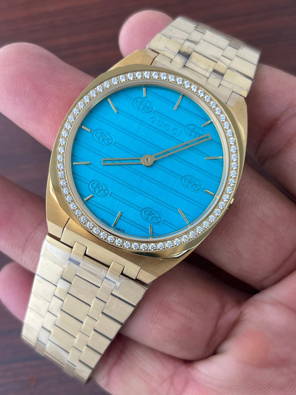 Buy First Copy Gucci 25H 38mm Stainless Steel Quartz (YA163409) Men’s Watches - Master Quality 7A Mirror at Lowest Price Online India