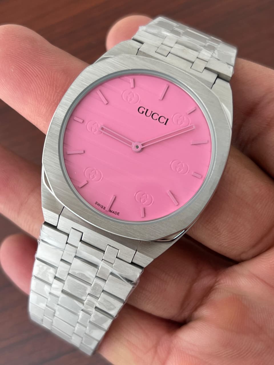 Buy First Copy Gucci 25H 38mm Stainless Steel Quartz (YA163409) Men’s Watches - Master Quality 7A Mirror at Lowest Price Online India