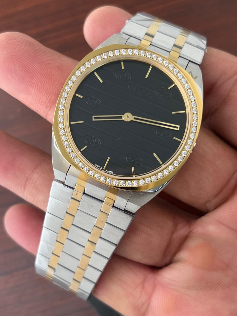 Buy First Copy Gucci 25H 38mm Stainless Steel Quartz (YA163409) Men’s Watches - Master Quality 7A Mirror at Lowest Price Online India