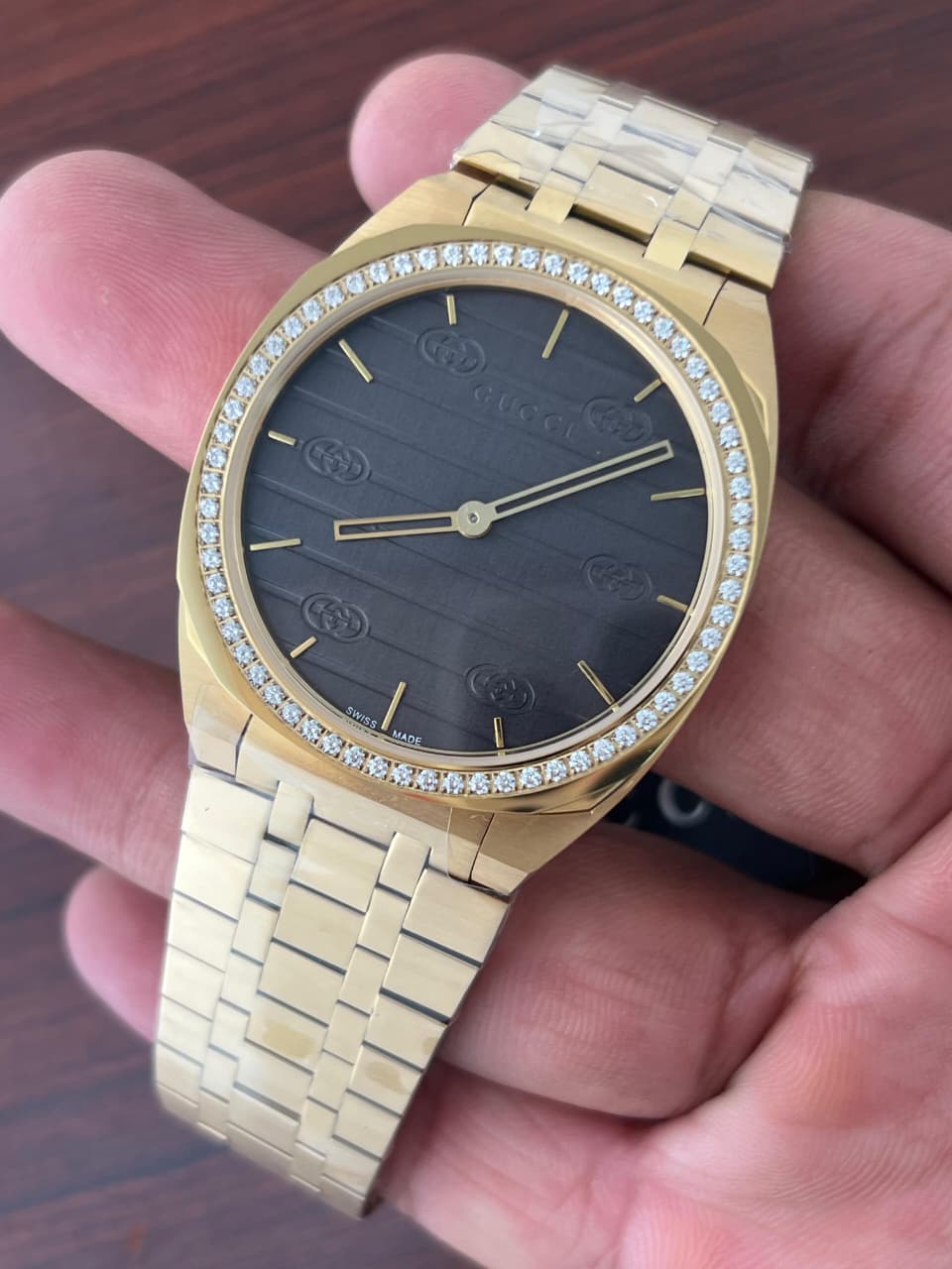 Buy First Copy Gucci 25H 38mm Stainless Steel Quartz (YA163409) Men’s Watches - Master Quality 7A Mirror at Lowest Price Online India