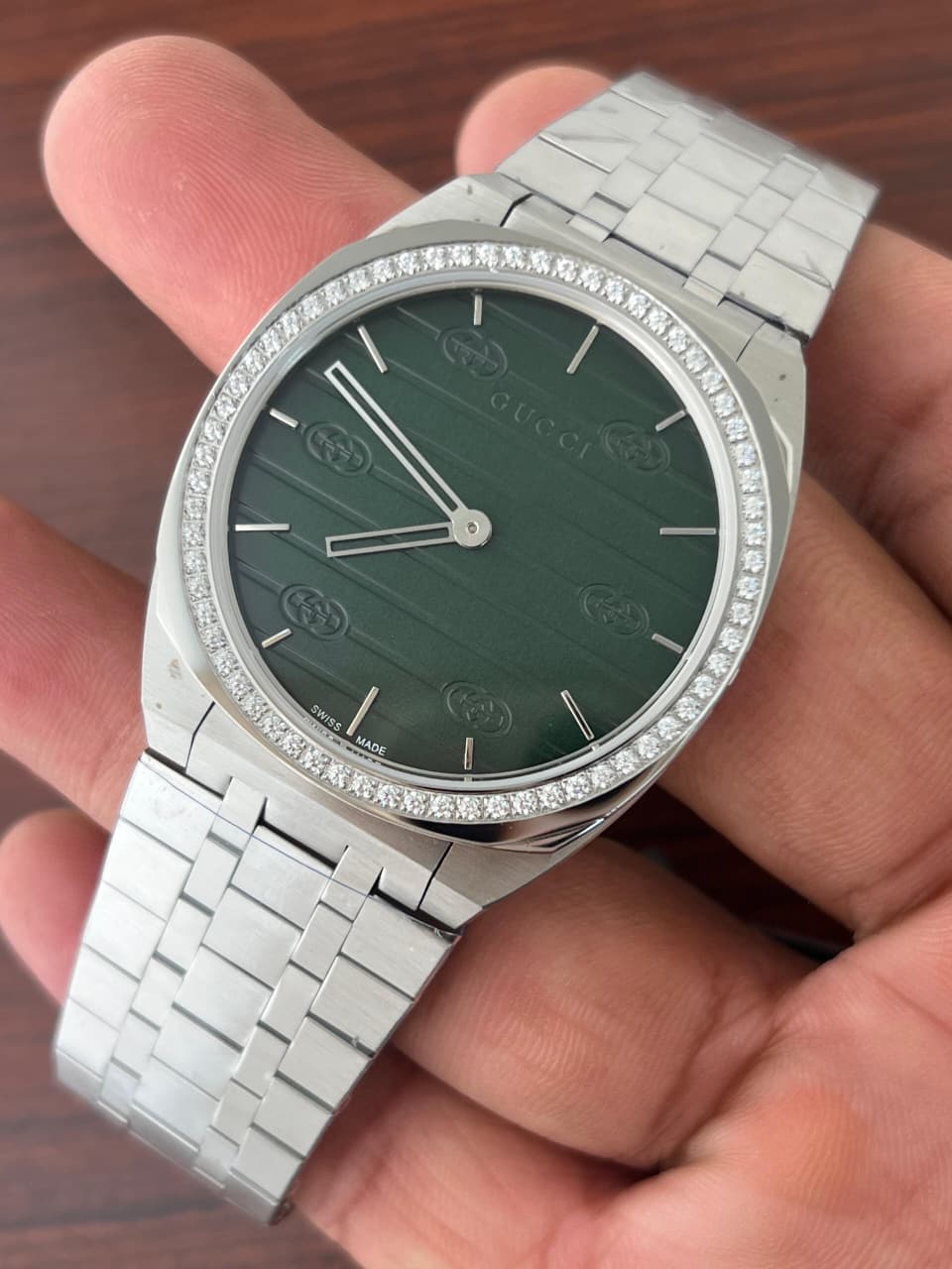 Buy First Copy Gucci 25H 38mm Stainless Steel Quartz (YA163409) Men’s Watches - Master Quality 7A Mirror at Lowest Price Online India