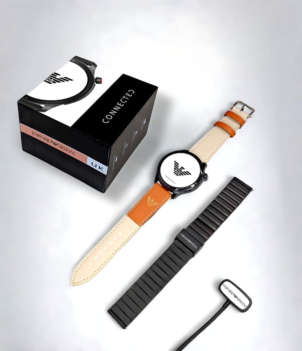 Buy First Copy Emporio Armani Connected Smartwatch 2025 Dual Belt Edition - Master Quality 7A Mirror at Lowest Price Online India