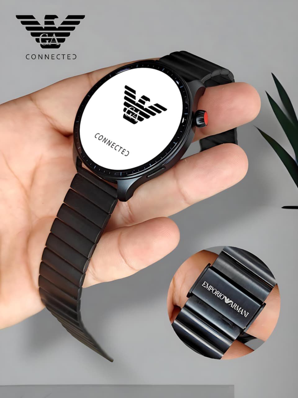 Buy First Copy Emporio Armani Connected Smartwatch 2025 Dual Belt Edition - Master Quality 7A Mirror at Lowest Price Online India