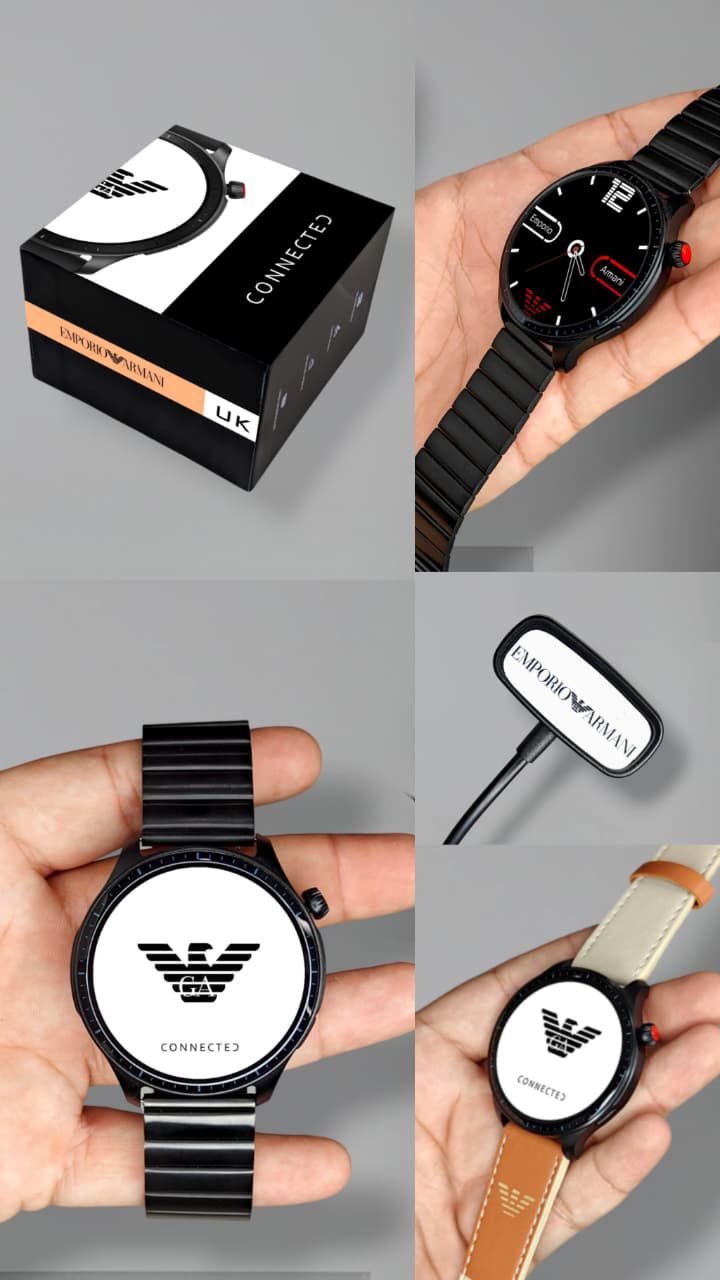 Buy First Copy Emporio Armani Connected Smartwatch 2025 Dual Belt Edition - Master Quality 7A Mirror at Lowest Price Online India