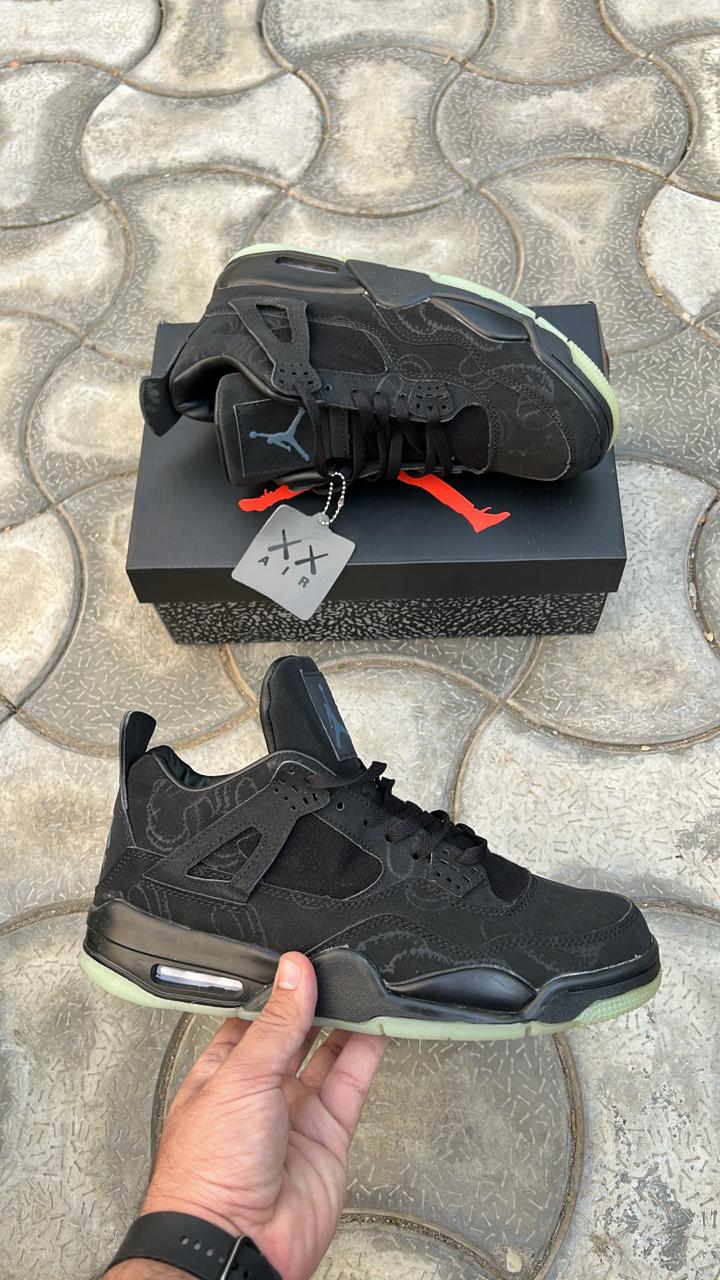 Buy First Copy Nike Jordan 4 kaws Glow in Dark Men’s Sneakers - Master Quality 7A Mirror at Lowest Price Online India