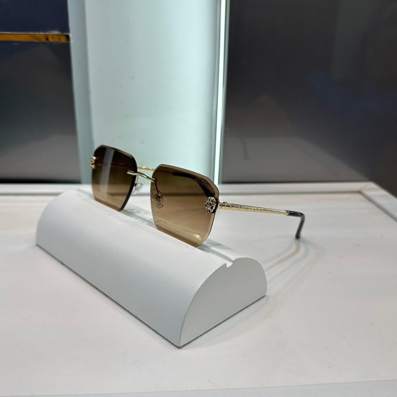 Buy First Copy Bvlgari Unisex Rimless Sunglasses - Master Quality 7A Mirror at Lowest Price Online India