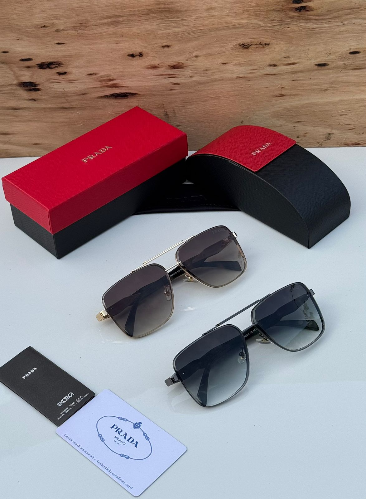 Buy First Copy Prada Square Aviator Unisex Sunglasses - Master Quality 7A Mirror at Lowest Price Online India