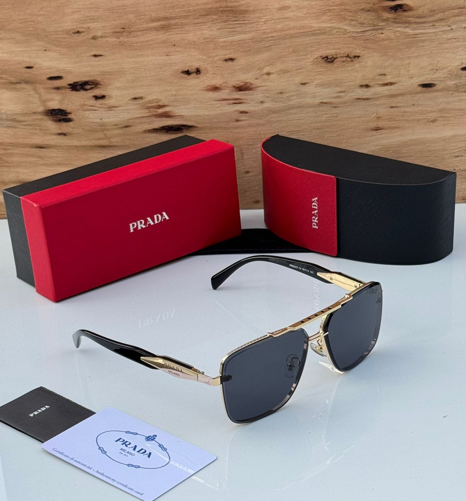 Buy First Copy Prada Square Aviator Unisex Sunglasses - Master Quality 7A Mirror at Lowest Price Online India