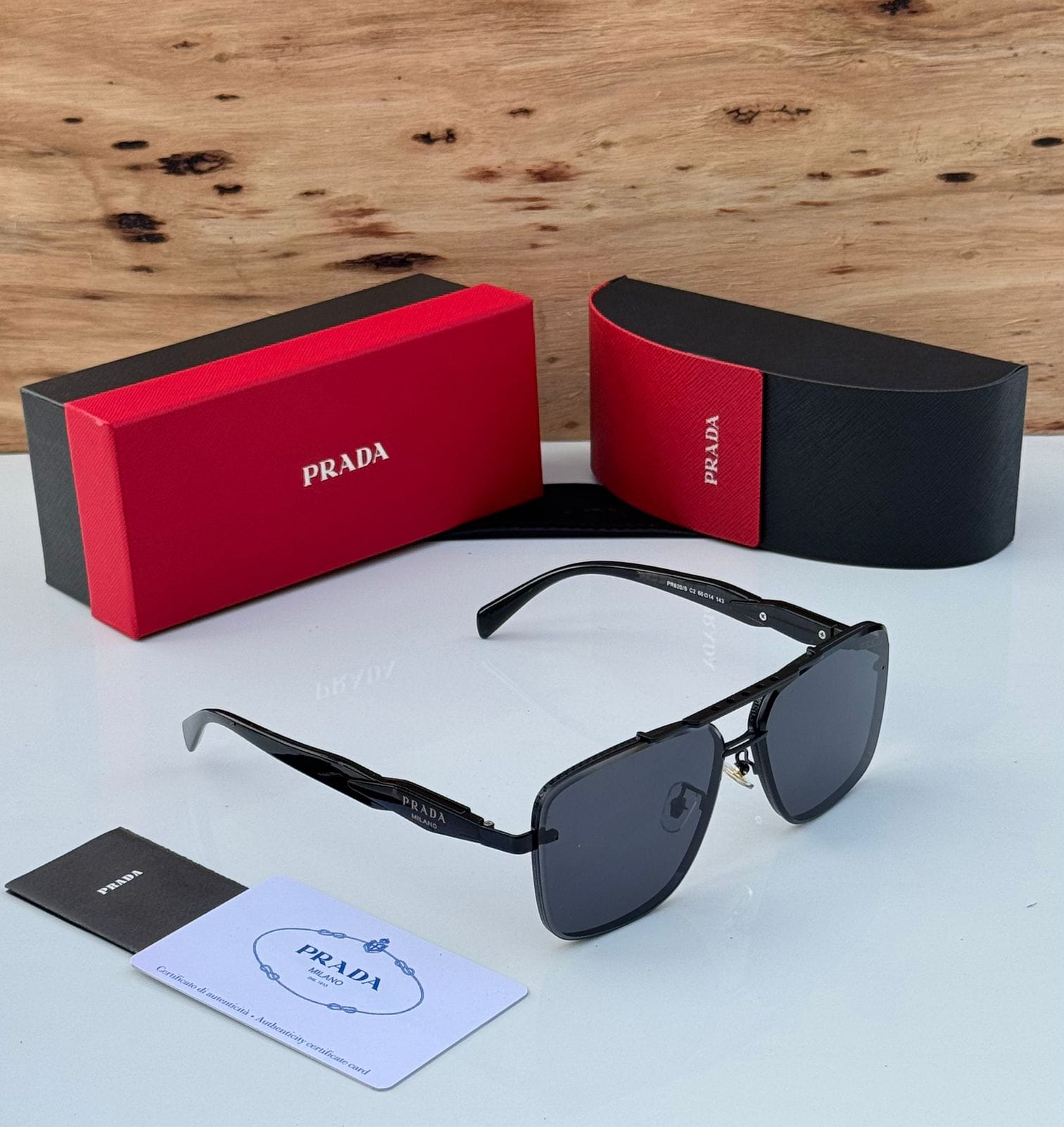 Buy First Copy Prada Square Aviator Unisex Sunglasses - Master Quality 7A Mirror at Lowest Price Online India