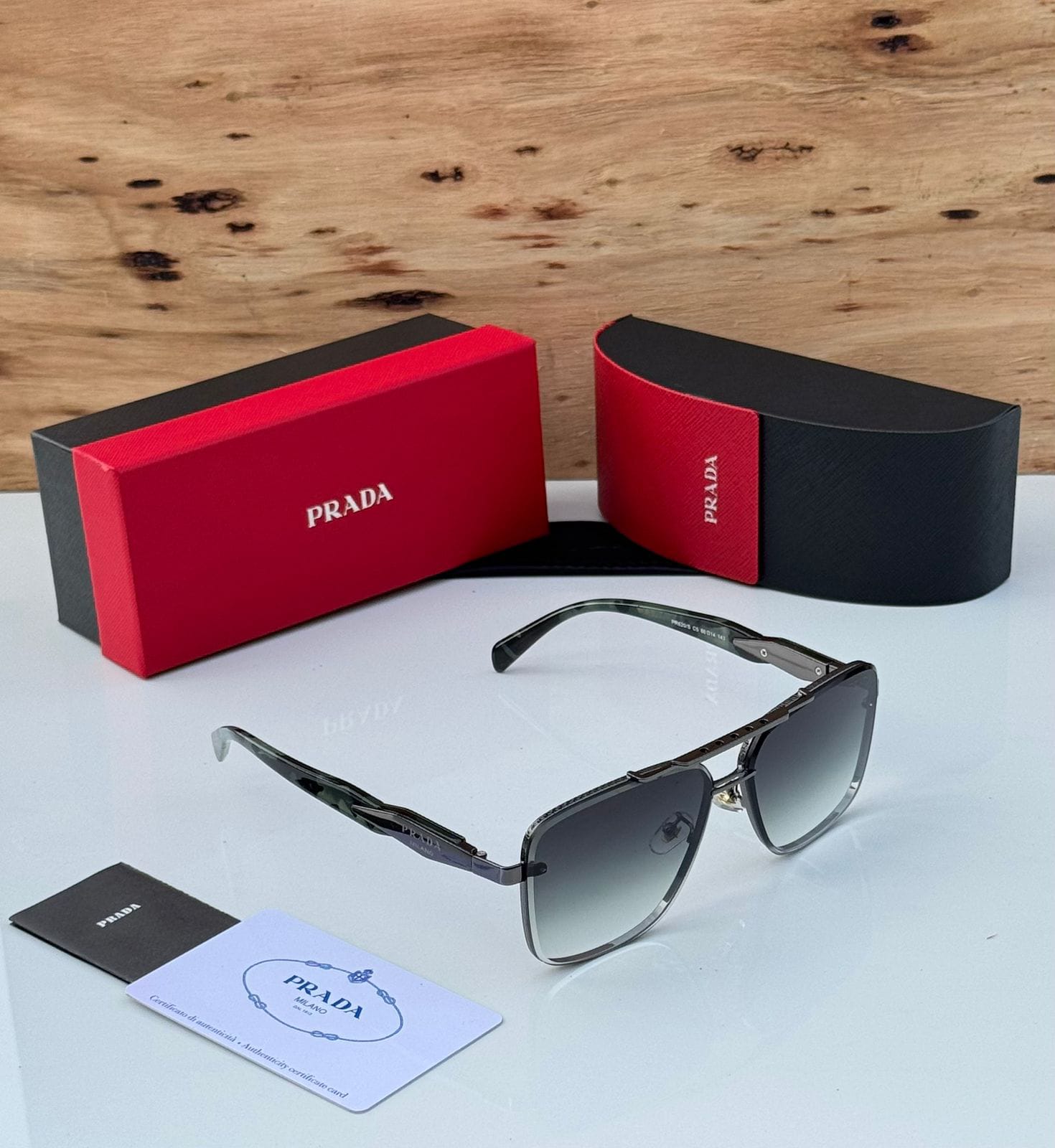 Buy First Copy Prada Square Aviator Unisex Sunglasses - Master Quality 7A Mirror at Lowest Price Online India