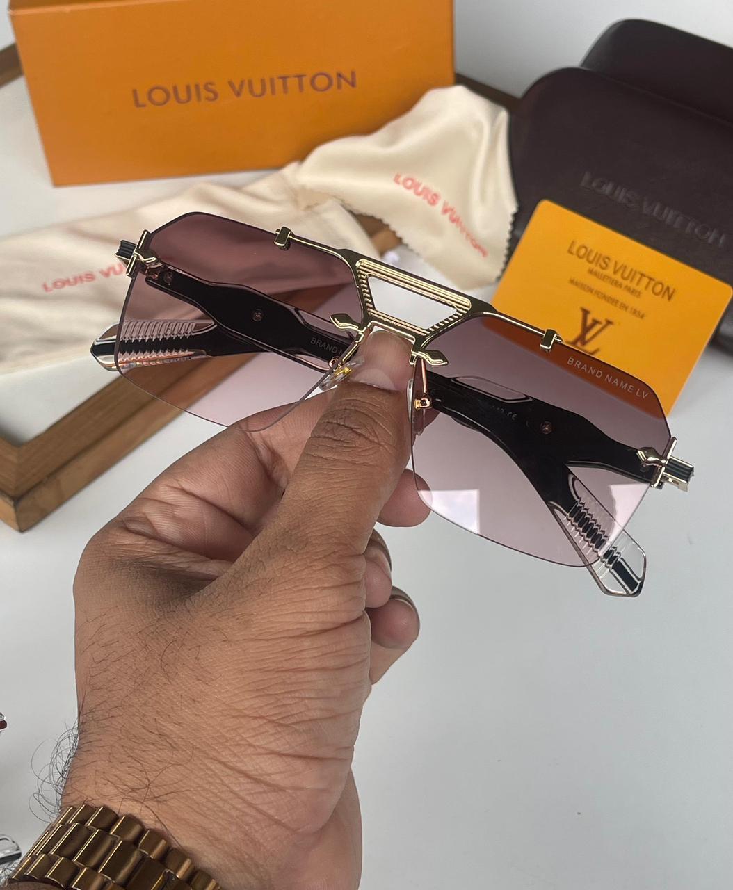 Buy First Copy Louis Vuitton Rimless Unisex Shield Sunglasses - Master Quality 7A Mirror at Lowest Price Online India
