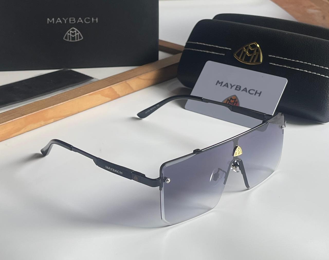 Buy First Copy Maybach Luxury Oversize Rimless Shield Men’s Sunglasses - Master Quality 7A Mirror at Lowest Price Online India