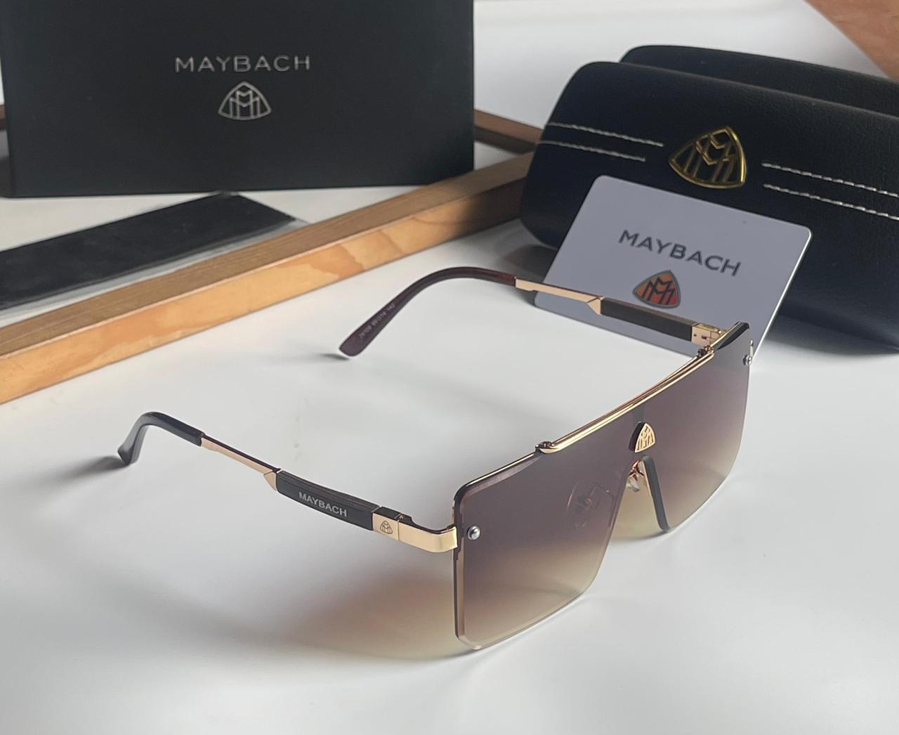 Buy First Copy Maybach Luxury Oversize Rimless Shield Men’s Sunglasses - Master Quality 7A Mirror at Lowest Price Online India
