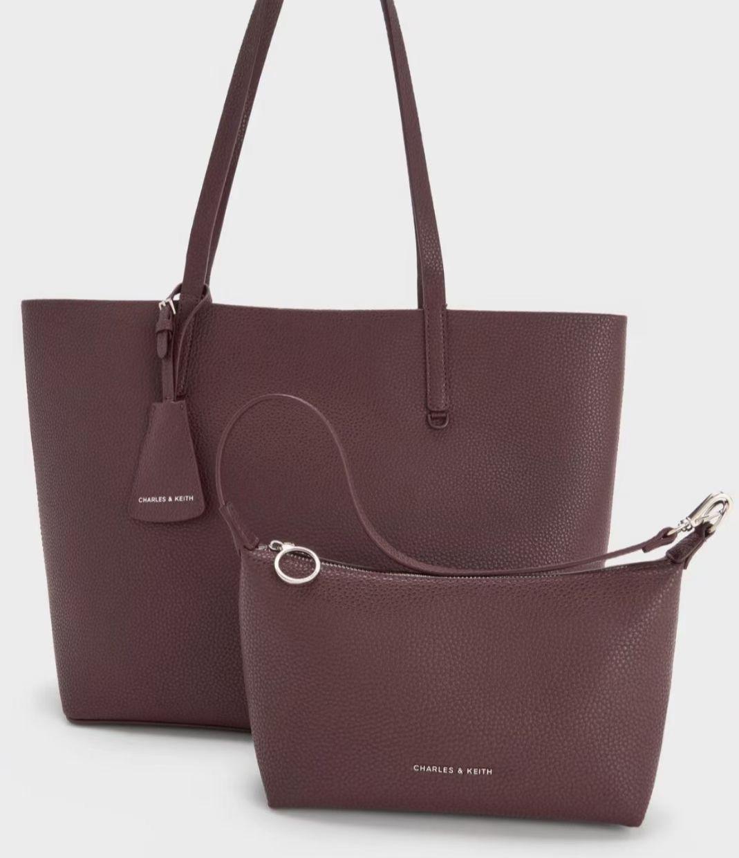 Buy First Copy CHARLES & KEITH Beryl Women’s Tote Bag Set - Master Quality 7A Mirror at Lowest Price Online India