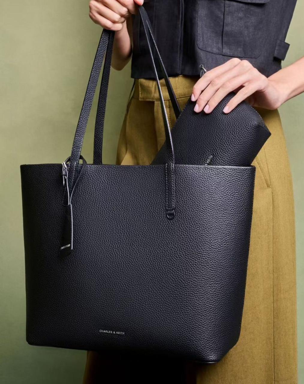 Buy First Copy CHARLES & KEITH Beryl Women’s Tote Bag Set - Master Quality 7A Mirror at Lowest Price Online India