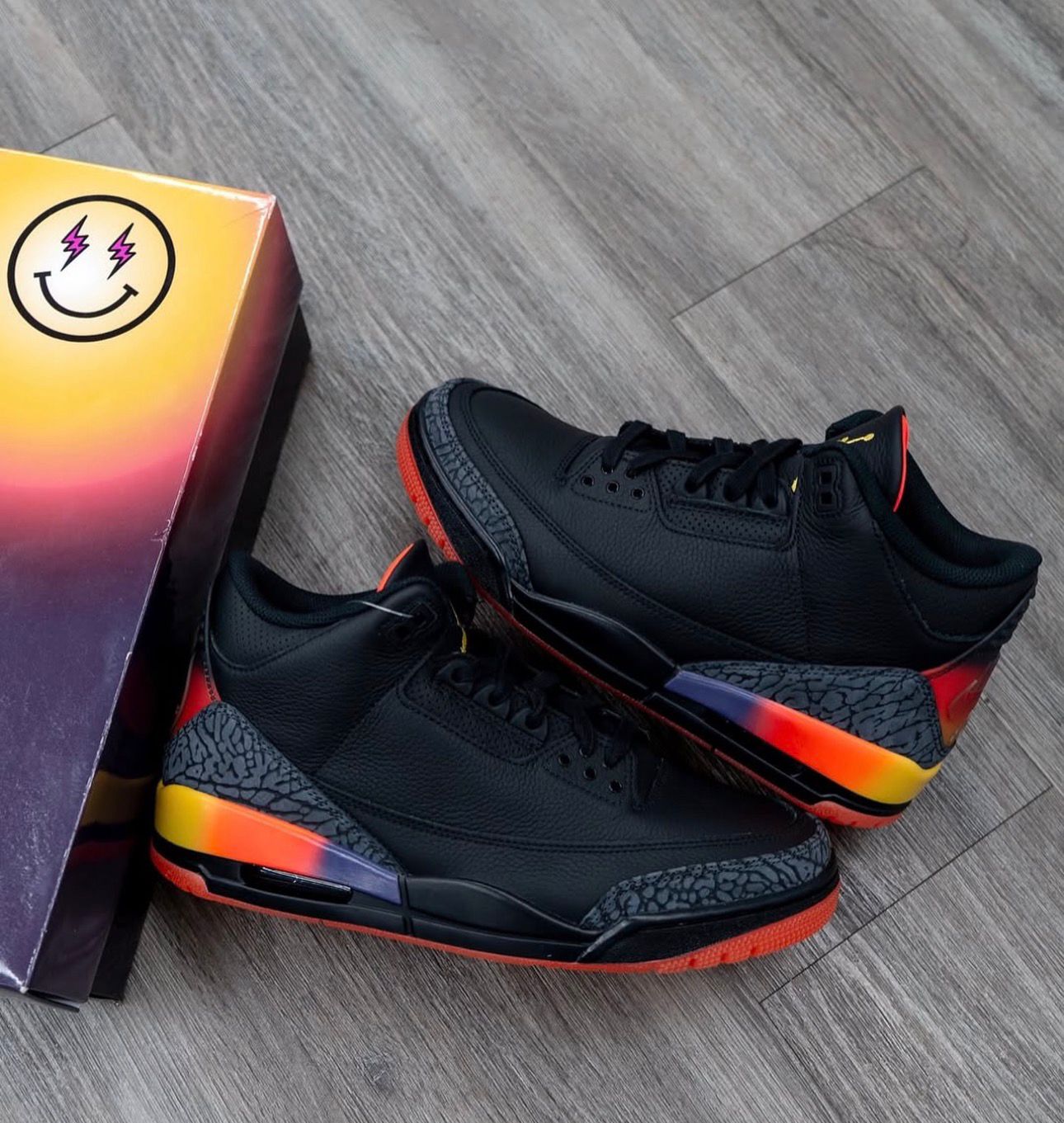 Buy First Copy JORDAN retro 3 rio black orange Men’s Shoes - Master Quality 7A Mirror at Lowest Price Online India