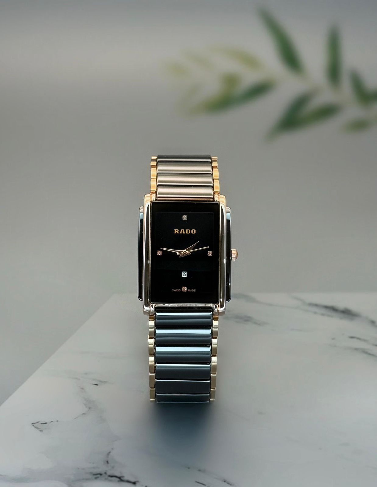 Buy First Copy Rado Integral Jubilee Black Rose Gold Ceramic 321mm Quartz Movement Men’s watch - Master Quality 7A Mirror at Lowest Price Online India
