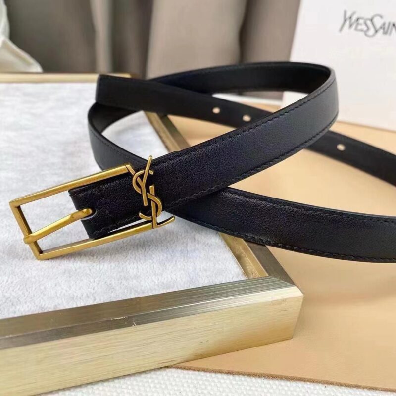 Buy First Copy Saint Laurent YSL Women’s Thin Leather Belt - Master Quality 7A Mirror at Lowest Price Online India
