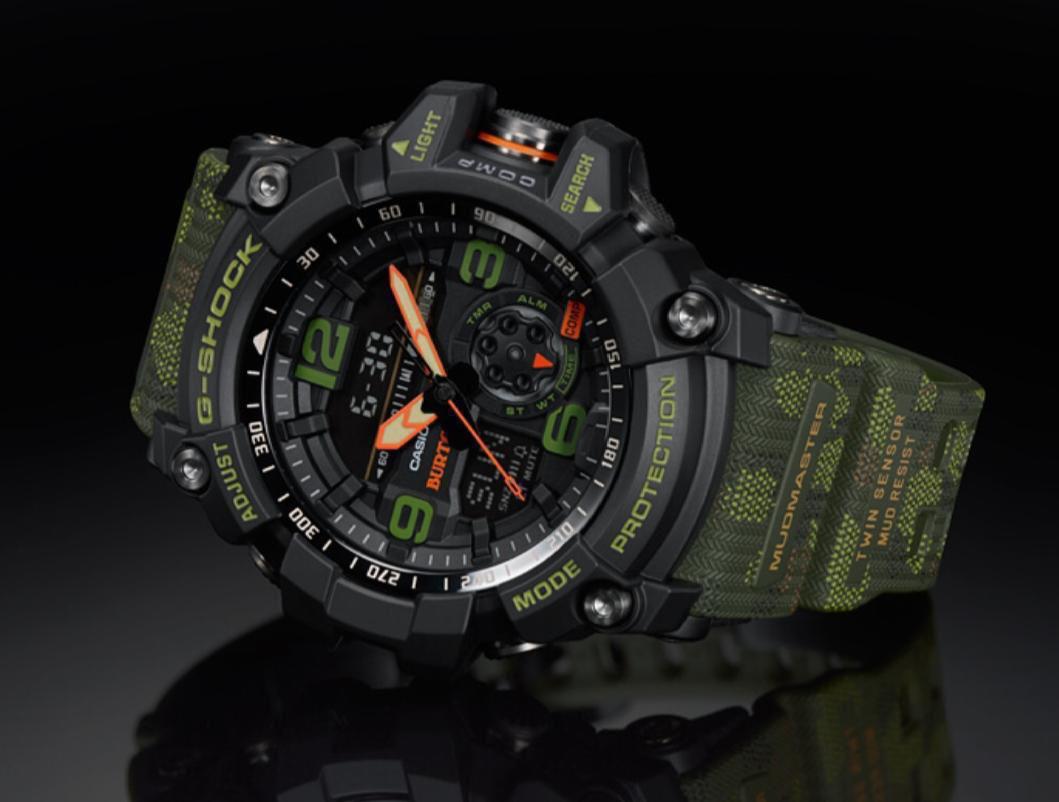 Buy First Copy Casio G-Shock GG-1000-1A3 Burton Mud master Tactical Green Camo 55mm Men’s Watch - Master Quality 7A Mirror at Lowest Price Online India