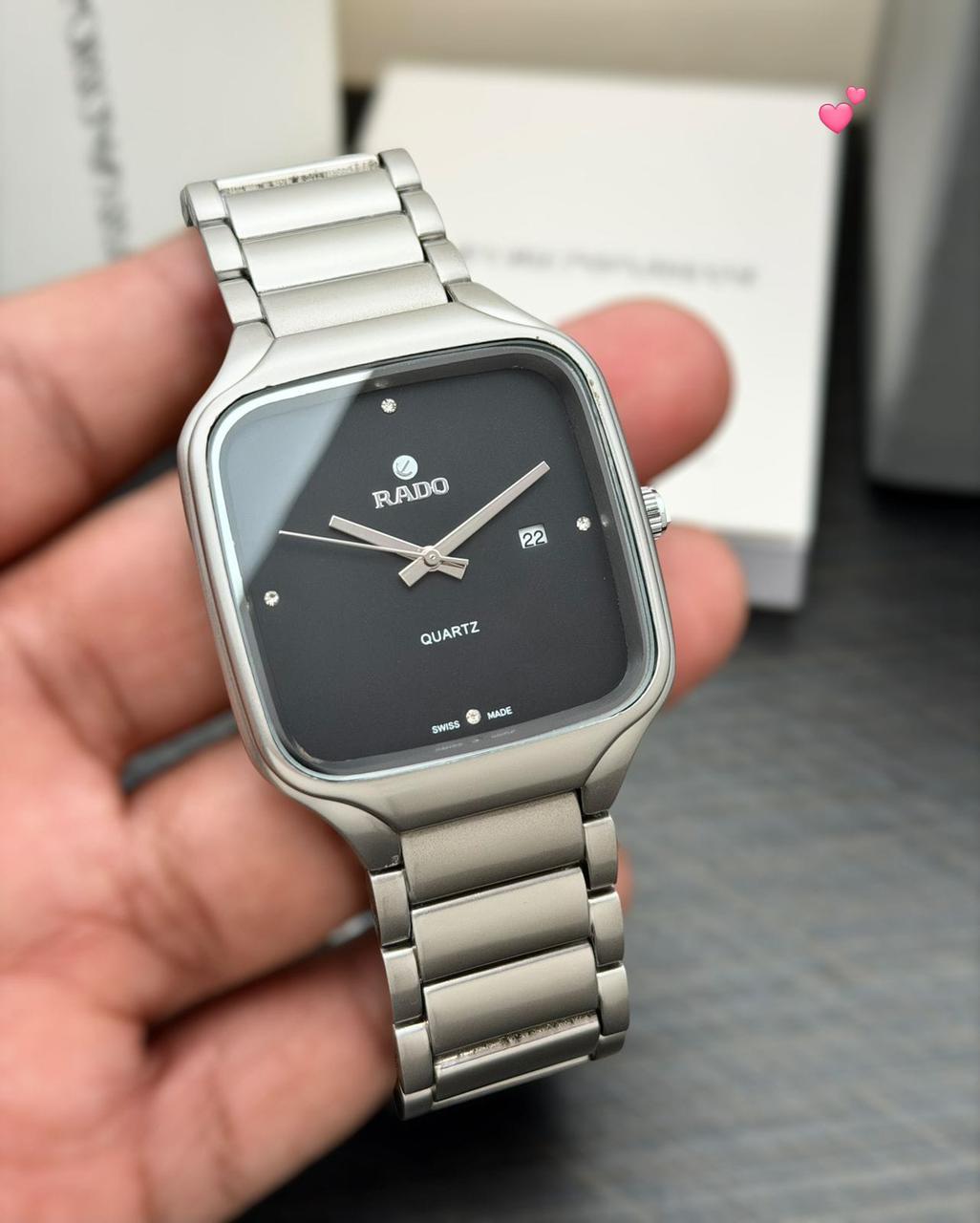 Buy First Copy Rado Stainless Steel Ceramic 44mm Quartz Movement Men’s Watch - Master Quality 7A Mirror at Lowest Price Online India