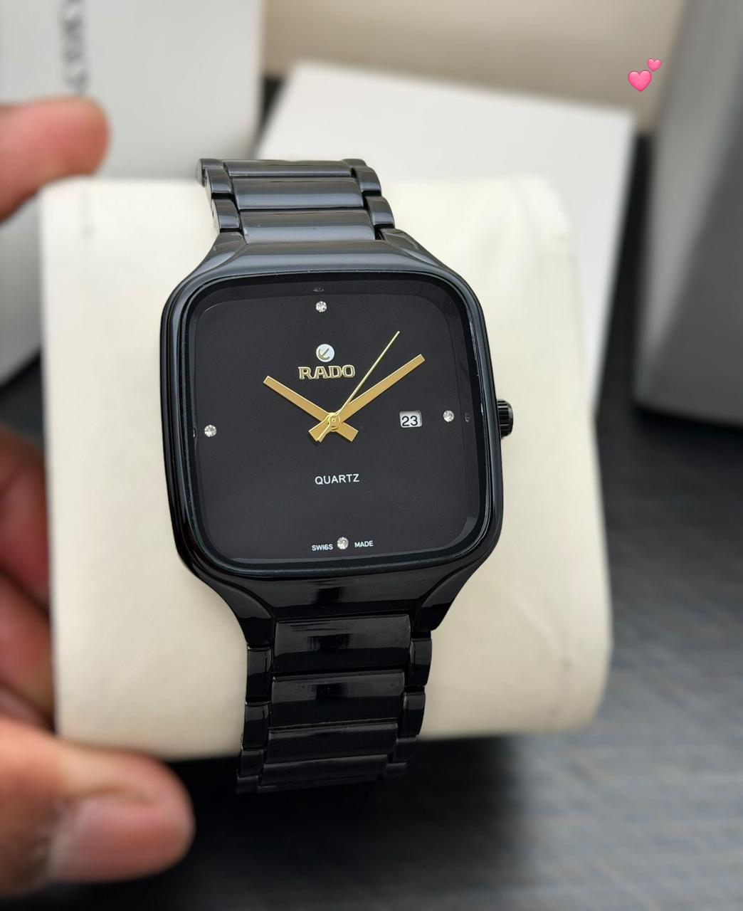 Buy First Copy Rado Stainless Steel Ceramic 44mm Quartz Movement Men’s Watch - Master Quality 7A Mirror at Lowest Price Online India
