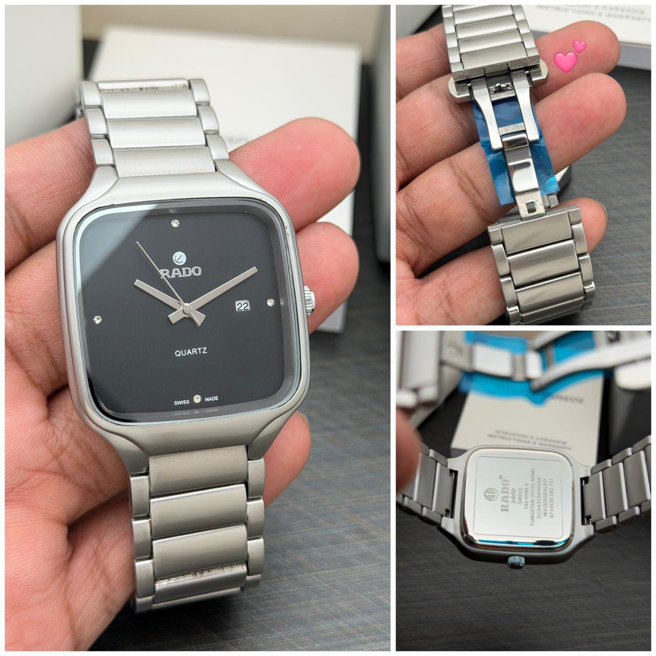 Buy First Copy Rado Stainless Steel Ceramic 44mm Quartz Movement Men’s Watch - Master Quality 7A Mirror at Lowest Price Online India