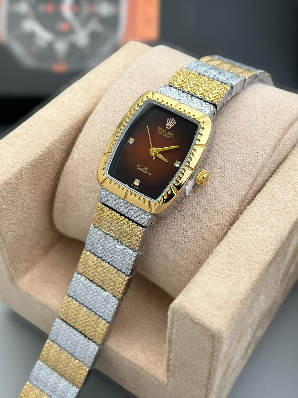 Buy First Copy Rolex Cellini Stainless Steel Swiss Quartz movement Ladies Watch - Master Quality 7A Mirror at Lowest Price Online India