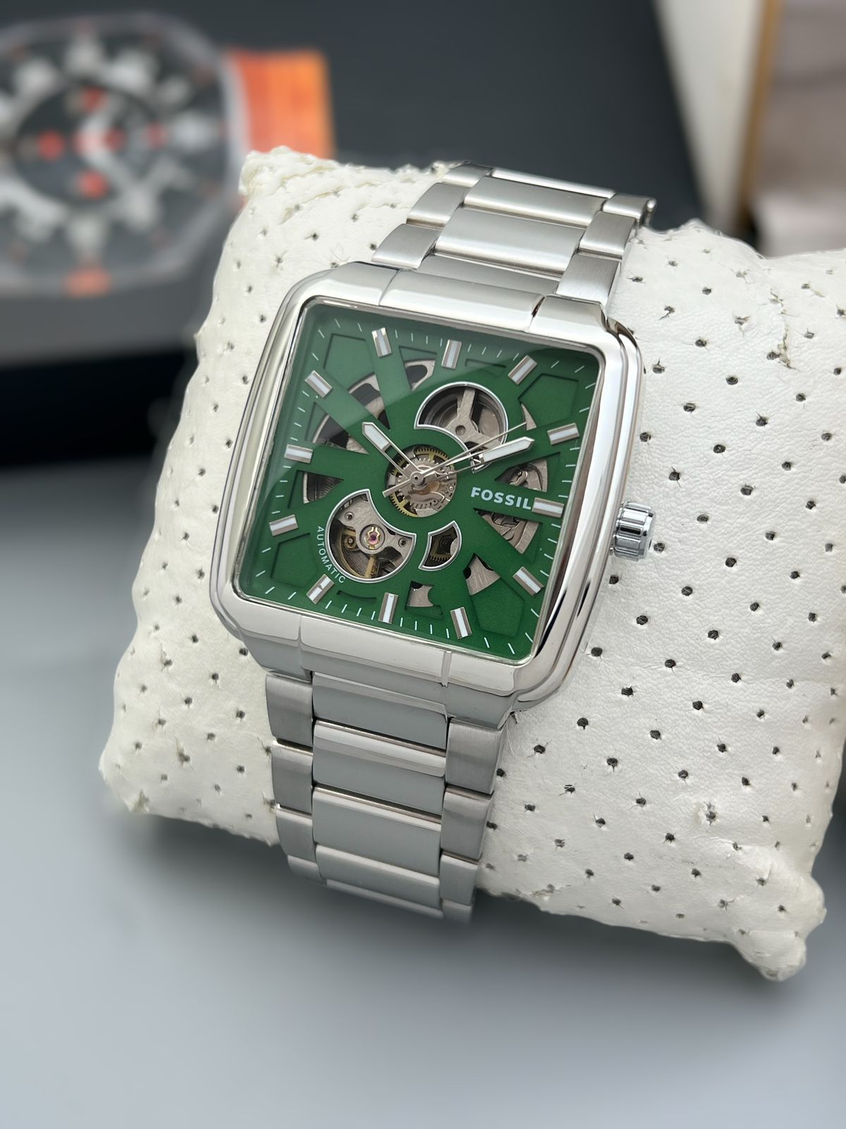 Buy First Copy Fossil Heritage Stainless Steel Skeleton 44mm Automatic Men’s Watch - Master Quality 7A Mirror at Lowest Price Online India