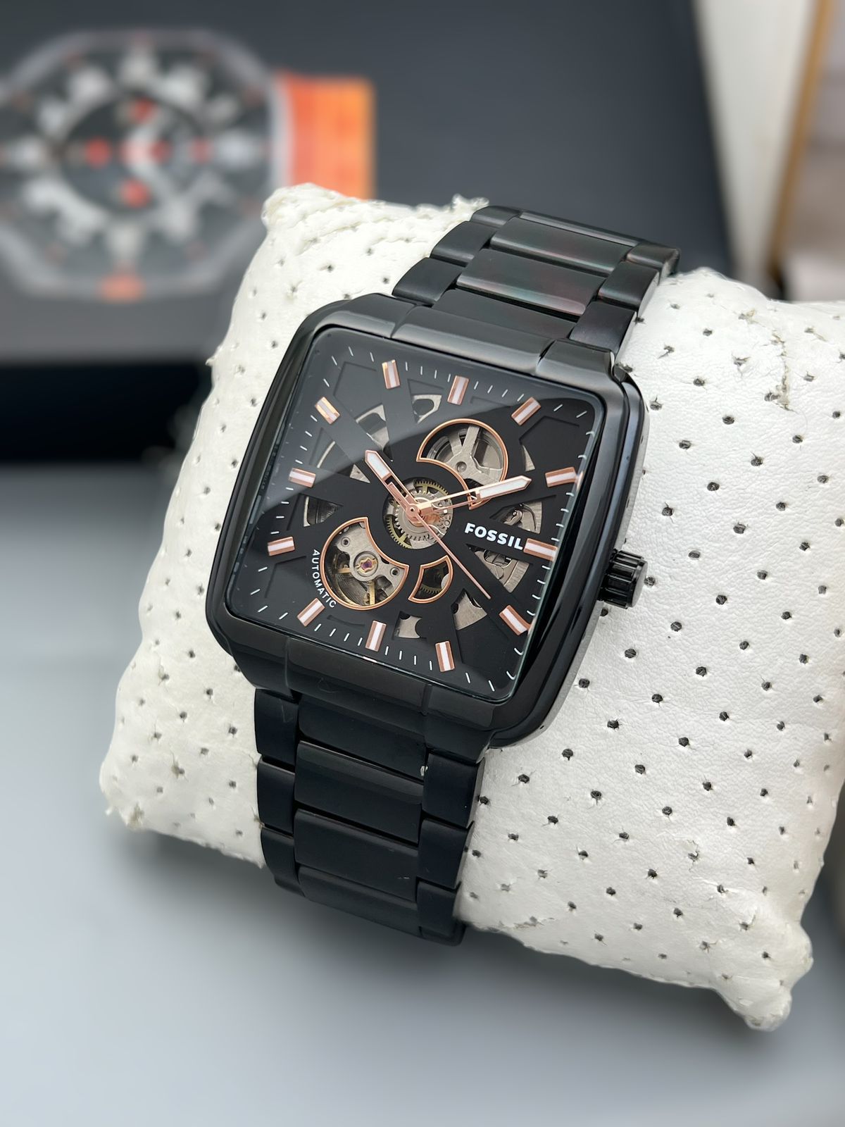 Buy First Copy Fossil Heritage Stainless Steel Skeleton 44mm Automatic Men’s Watch - Master Quality 7A Mirror at Lowest Price Online India