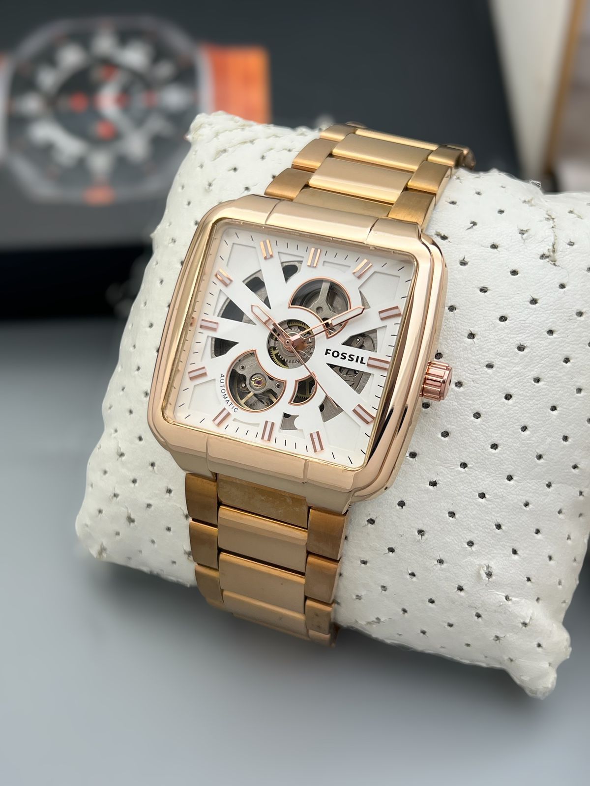 Buy First Copy Fossil Heritage Stainless Steel Skeleton 44mm Automatic Men’s Watch - Master Quality 7A Mirror at Lowest Price Online India