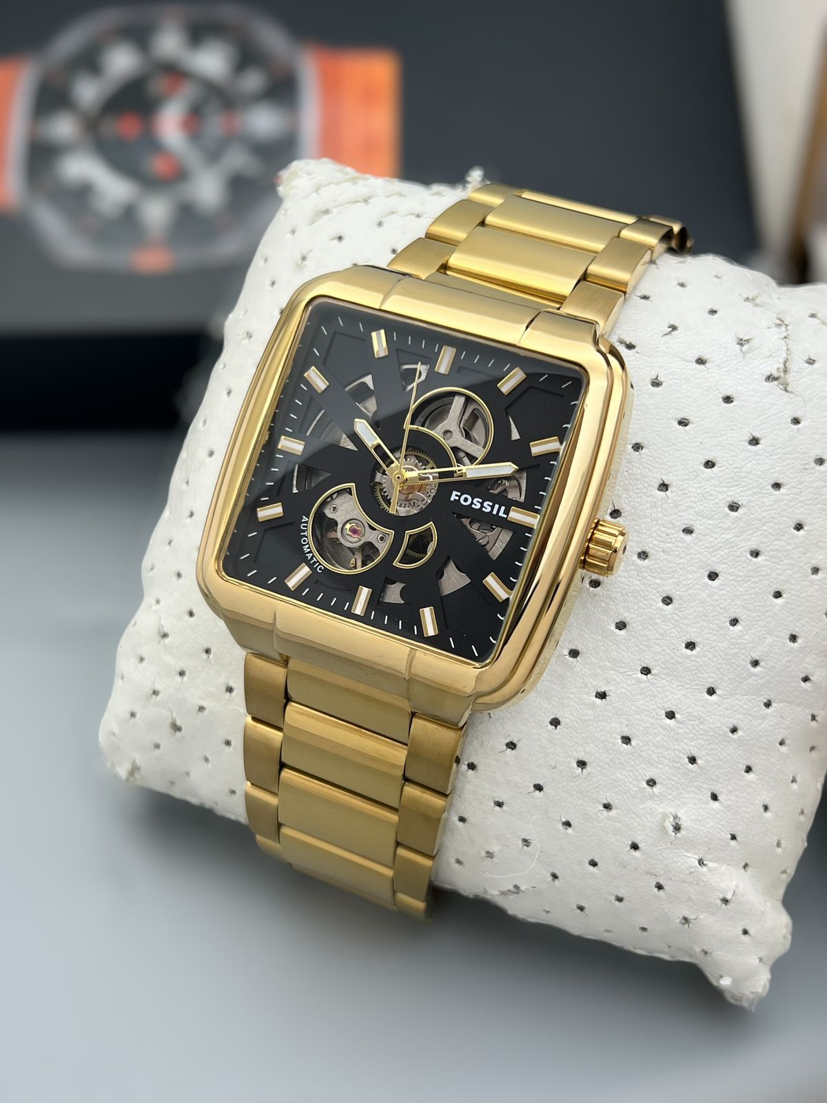 Buy First Copy Fossil Heritage Stainless Steel Skeleton 44mm Automatic Men’s Watch - Master Quality 7A Mirror at Lowest Price Online India