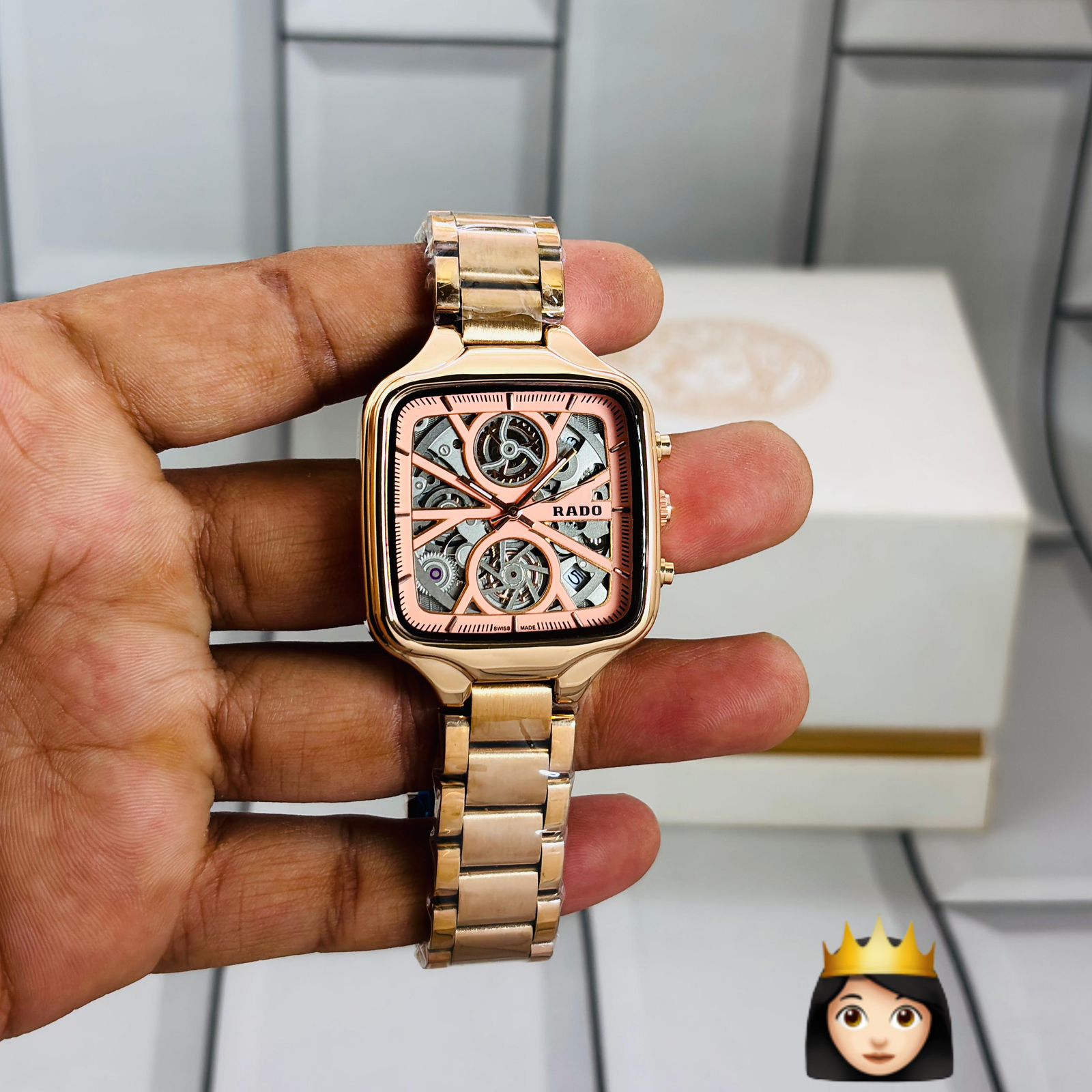 Buy First Copy Rado True Series Open Heart Skeleton Chronograph 34mm Quartz Movement Ladies watch - Master Quality 7A Mirror at Lowest Price Online India