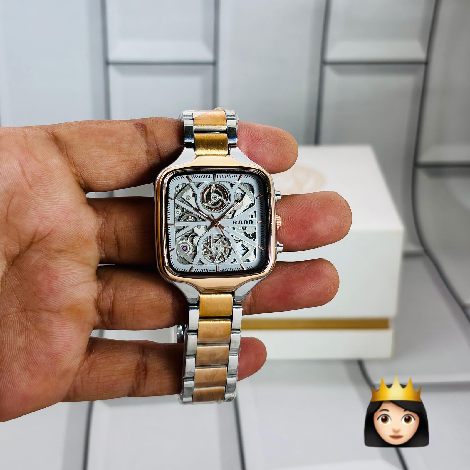 Buy First Copy Rado True Series Open Heart Skeleton Chronograph 34mm Quartz Movement Ladies watch - Master Quality 7A Mirror at Lowest Price Online India