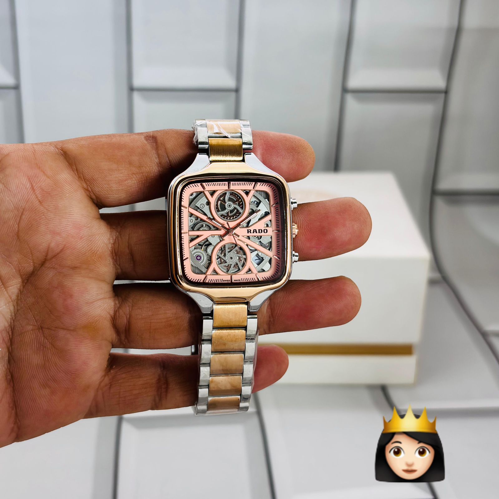 Buy First Copy Rado True Series Open Heart Skeleton Chronograph 34mm Quartz Movement Ladies watch - Master Quality 7A Mirror at Lowest Price Online India