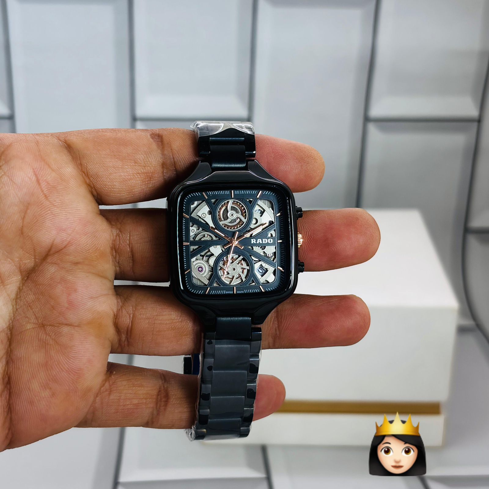 Buy First Copy Rado True Series Open Heart Skeleton Chronograph 34mm Quartz Movement Ladies watch - Master Quality 7A Mirror at Lowest Price Online India
