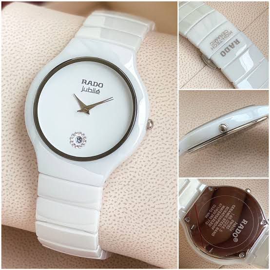 Buy First Copy Rado Jubile White Ceramic 41mm Quartz Movement Men’s Watch - Master Quality 7A Mirror at Lowest Price Online India