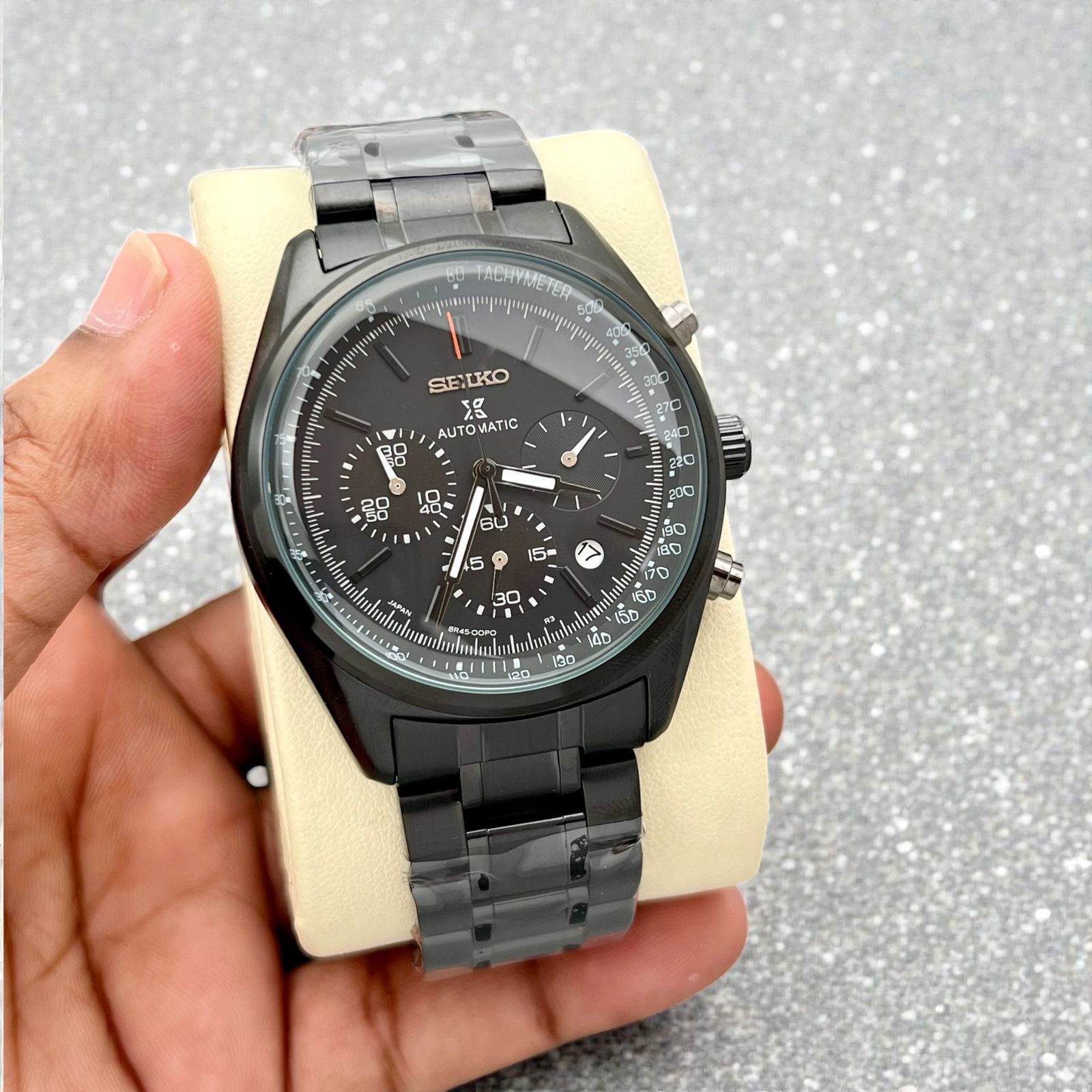 Buy First Copy Seiko Prospex Stainless Steel Chronograph 42mm Quartz Movement Men’s Watch - Master Quality 7A Mirror at Lowest Price Online India