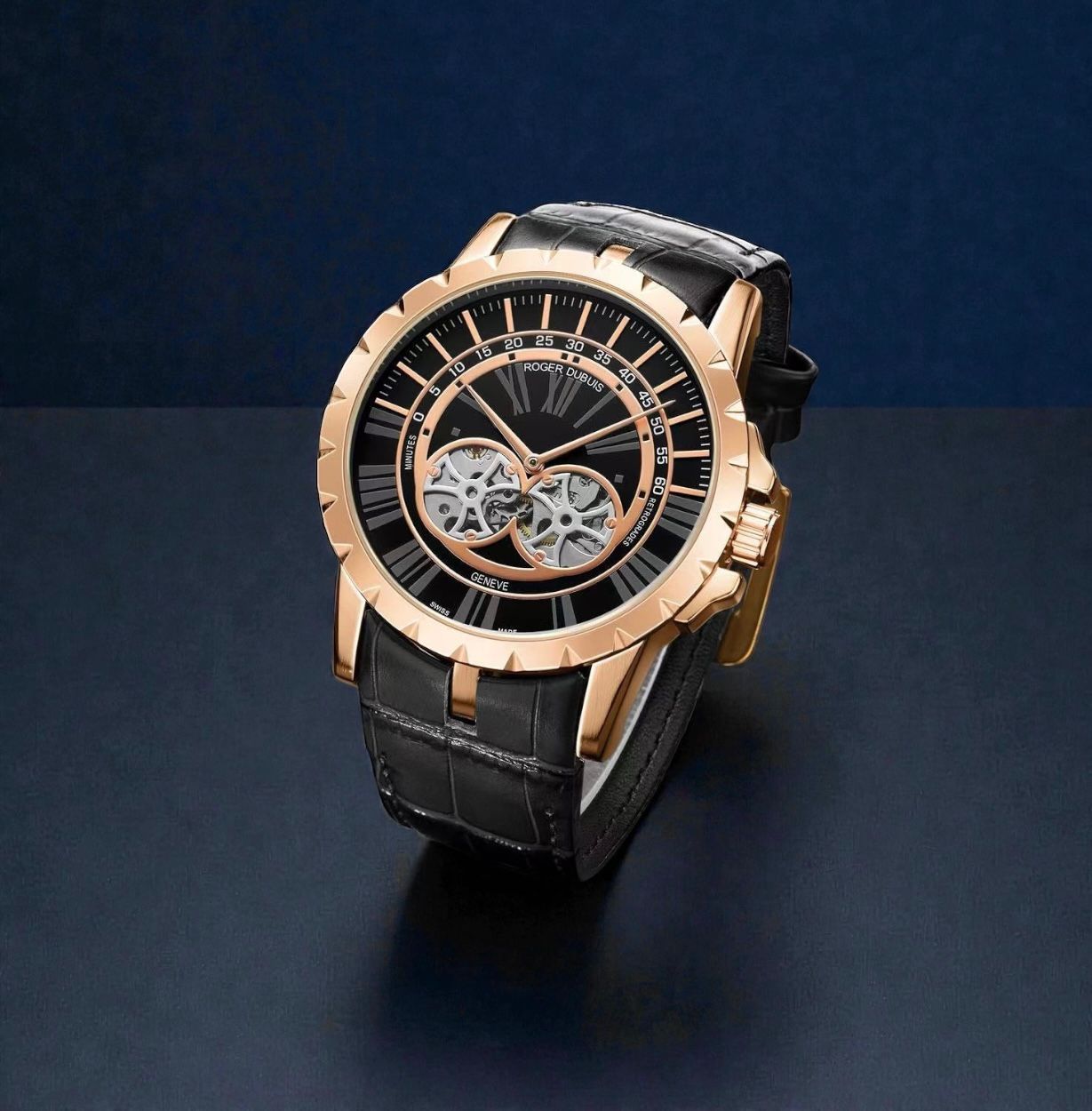 Buy First Copy Roger Dubuis Axial Master Skeleton 44mm Japanese Automatic Men’s Watch - Master Quality 7A Mirror at Lowest Price Online India