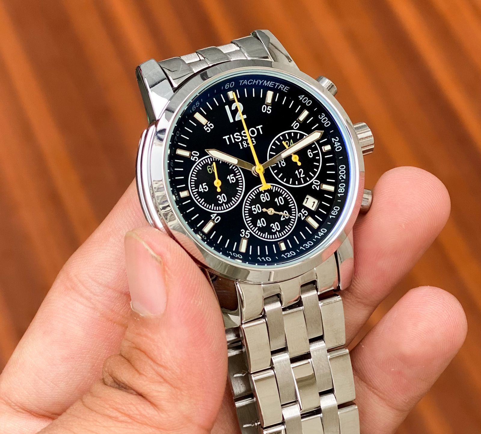 Buy First Copy Tissot PRC 200 Stainless Steel Chronograph 44mm Quartz Movement Men’s Watch - Master Quality 7A Mirror at Lowest Price Online India