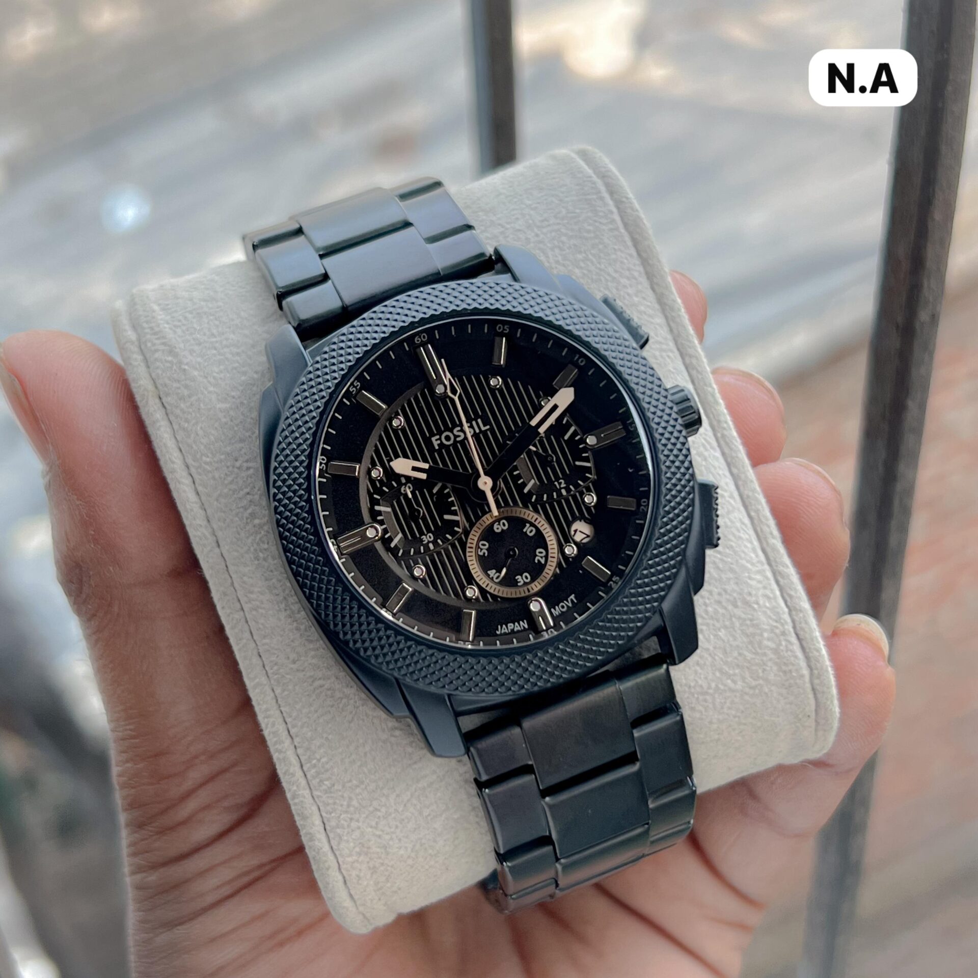 Buy First Copy Fossil Gunmetal Stainless Steel Chronograph 42mm Quartz Movement Men’s watch - Master Quality 7A Mirror at Lowest Price Online India