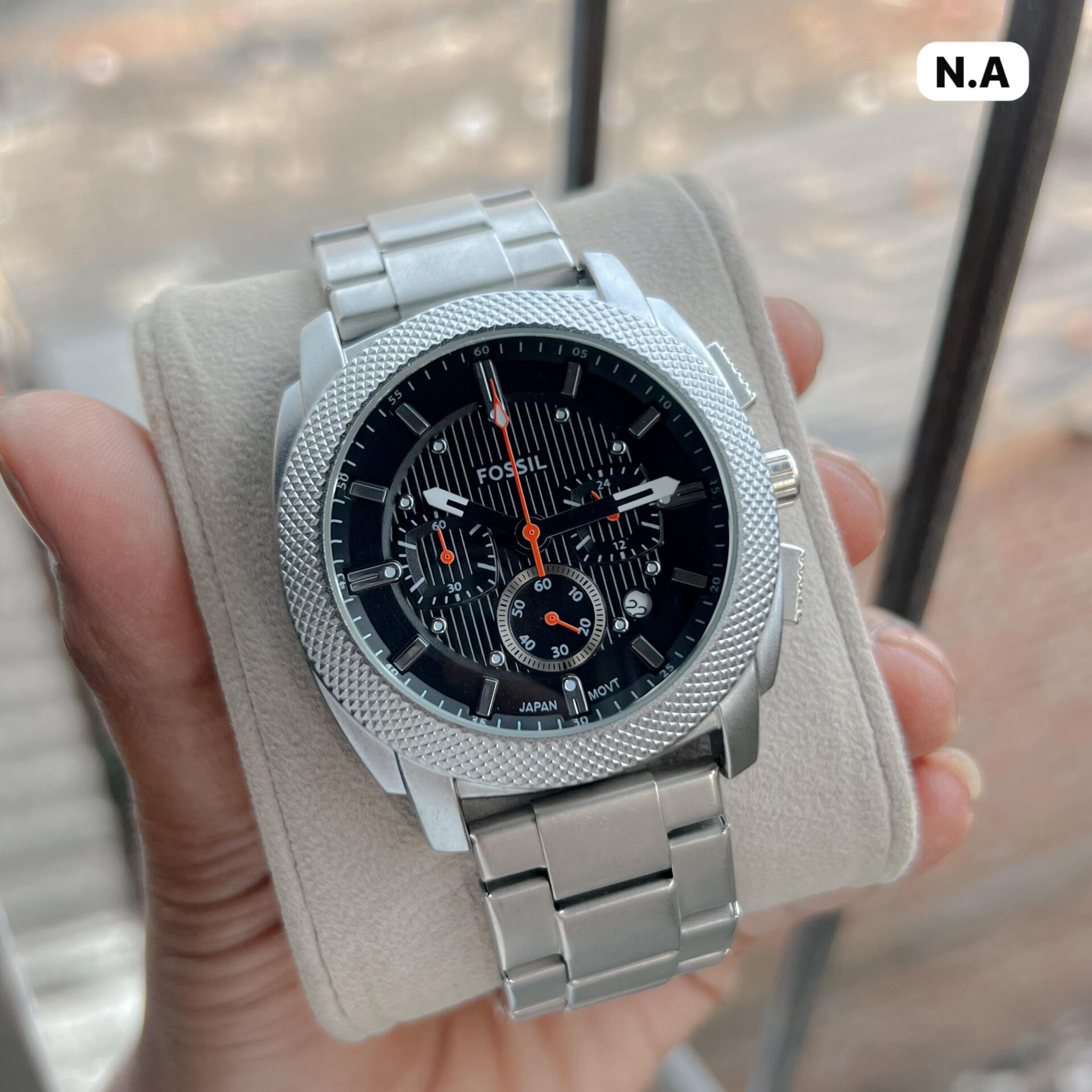 Buy First Copy Fossil Gunmetal Stainless Steel Chronograph 42mm Quartz Movement Men’s watch - Master Quality 7A Mirror at Lowest Price Online India