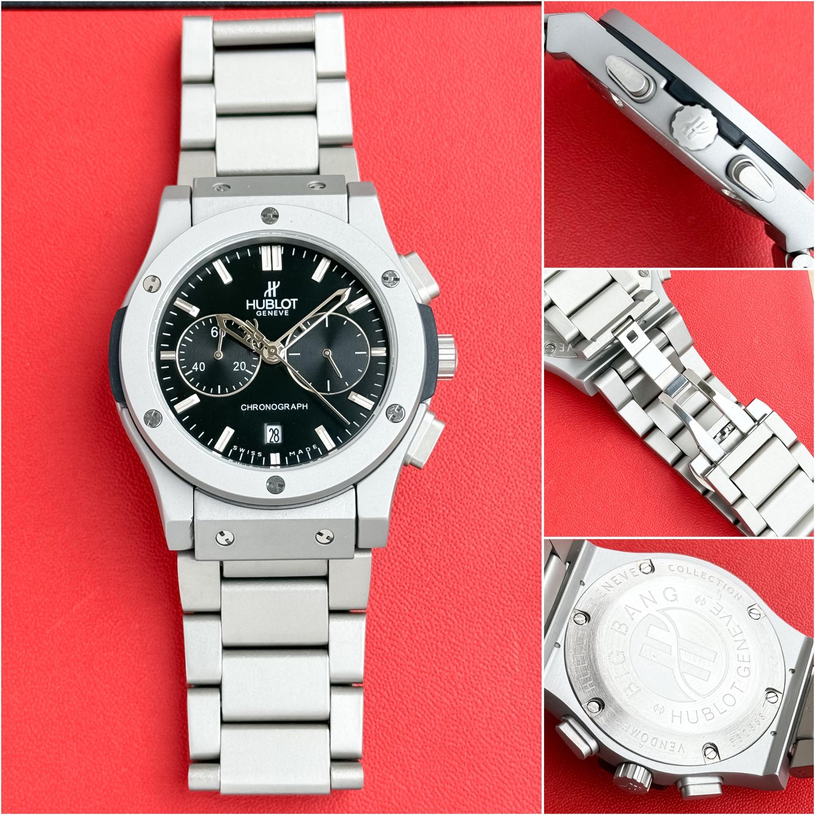 Buy First Copy Hublot Big Bang Stainless Steel Chronograph 42mm Quartz Movement Men’s watch - Master Quality 7A Mirror at Lowest Price Online India