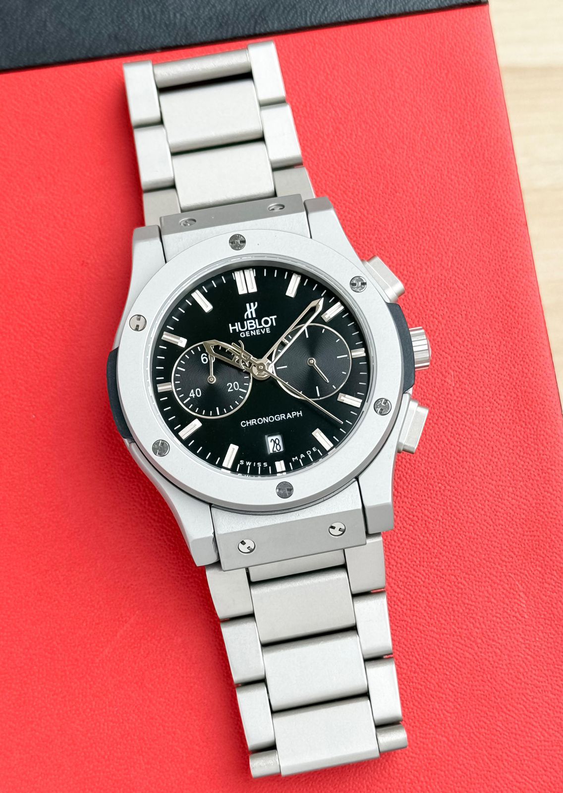Buy First Copy Hublot Big Bang Stainless Steel Chronograph 42mm Quartz Movement Men’s watch - Master Quality 7A Mirror at Lowest Price Online India