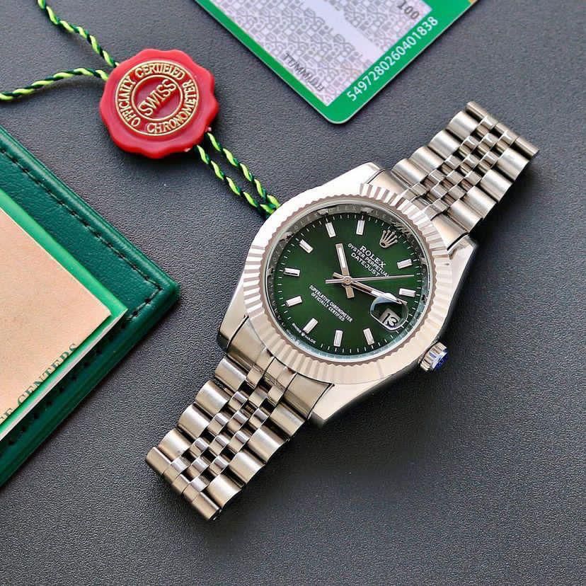 Buy First Copy Rolex Datejust Stainless Steel Green Dial 41mm Automatic Men’s Watch - Master Quality 7A Mirror at Lowest Price Online India