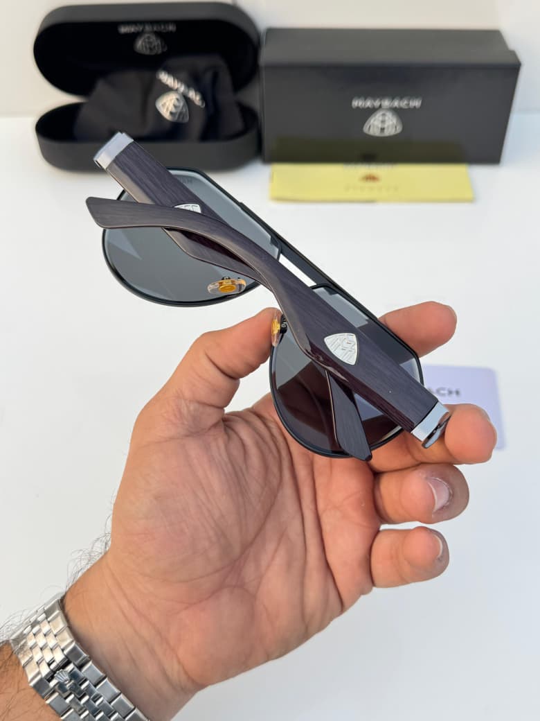 Buy First Copy Maybach Luxury Aviator Sunglasses – Premium Wood Grain Temple & Titanium Finish Designer - Master Quality 7A Mirror at Lowest Price Online India