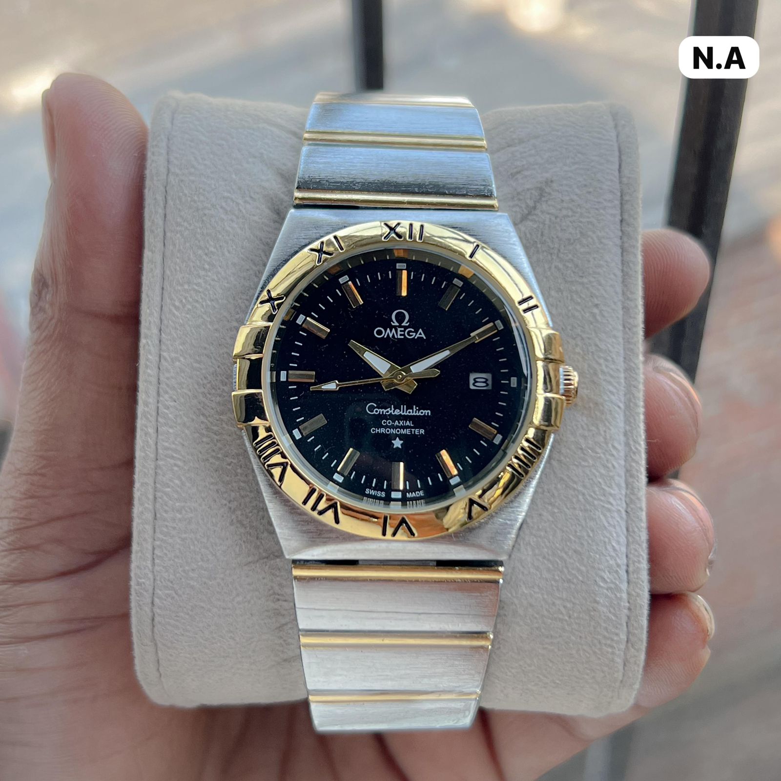 Buy First Copy Omega Constellation Co‑Axial 41mm Quartz Movement Men’s Watch - Master Quality 7A Mirror at Lowest Price Online India