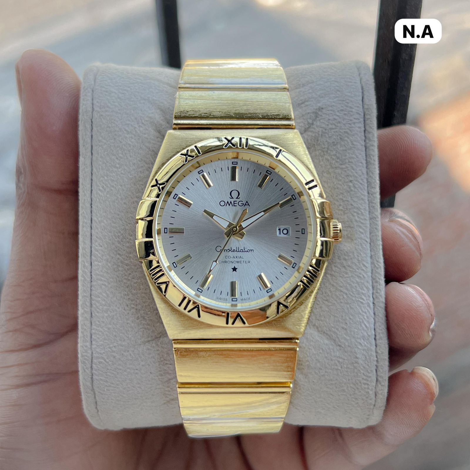 Buy First Copy Omega Constellation Co‑Axial 41mm Quartz Movement Men’s Watch - Master Quality 7A Mirror at Lowest Price Online India