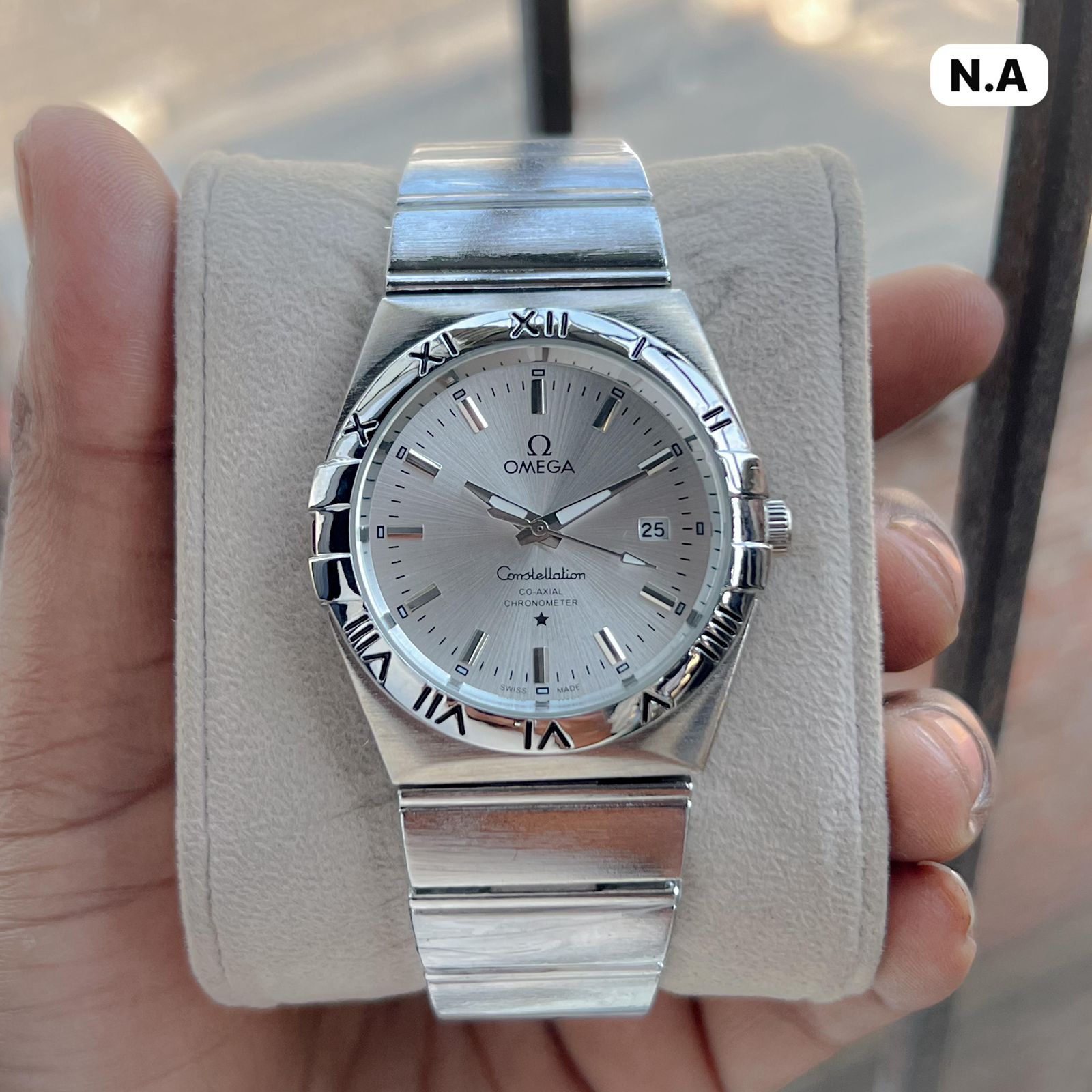 Buy First Copy Omega Constellation Co‑Axial 41mm Quartz Movement Men’s Watch - Master Quality 7A Mirror at Lowest Price Online India