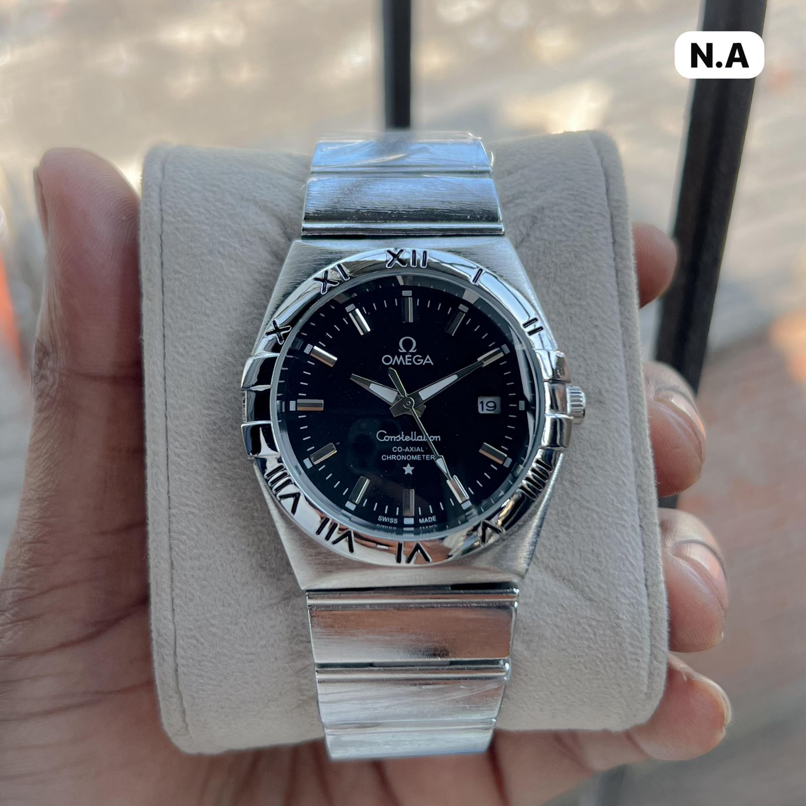 Buy First Copy Omega Constellation Co‑Axial 41mm Quartz Movement Men’s Watch - Master Quality 7A Mirror at Lowest Price Online India