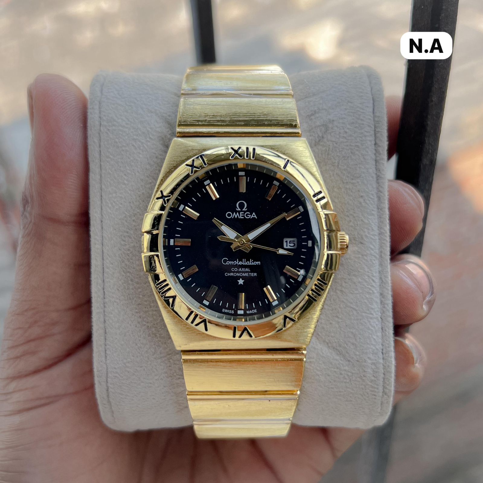 Buy First Copy Omega Constellation Co‑Axial 41mm Quartz Movement Men’s Watch - Master Quality 7A Mirror at Lowest Price Online India